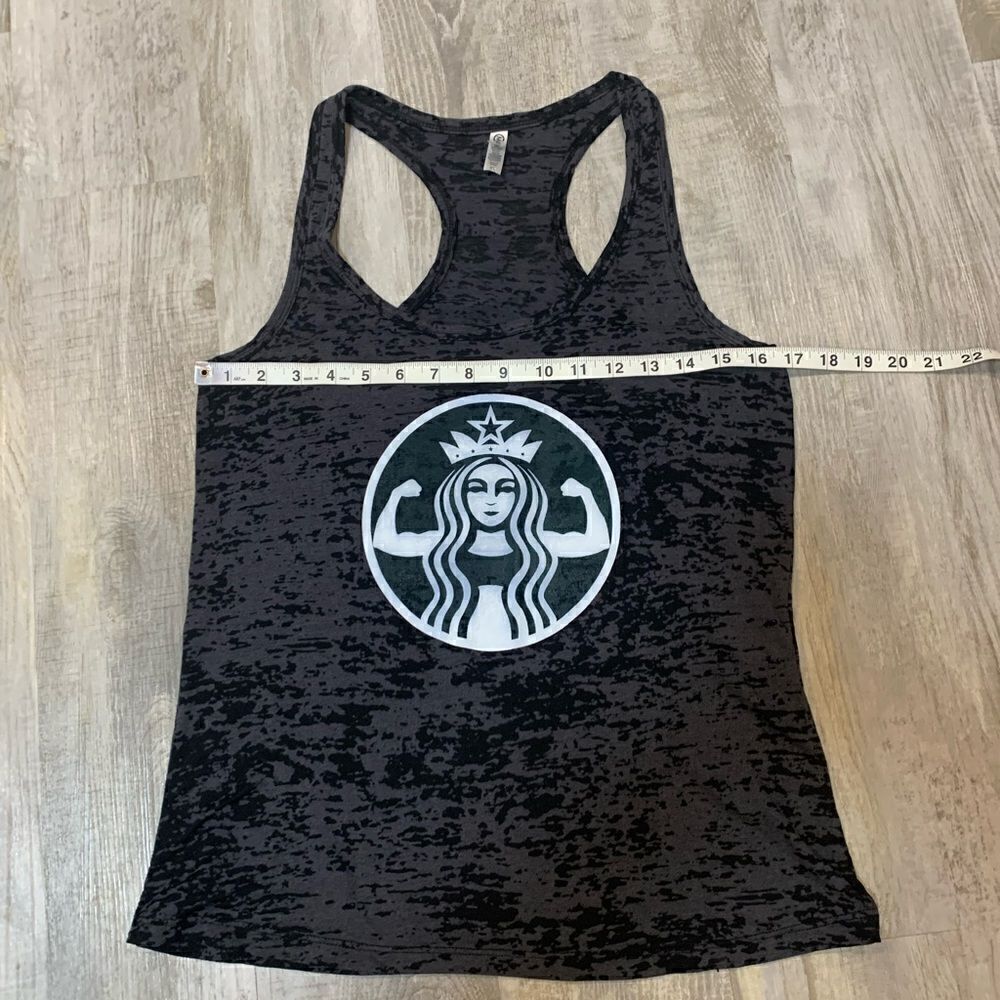 Starbucks womans gray strong arms tank top size XL - Picture 4 of 7